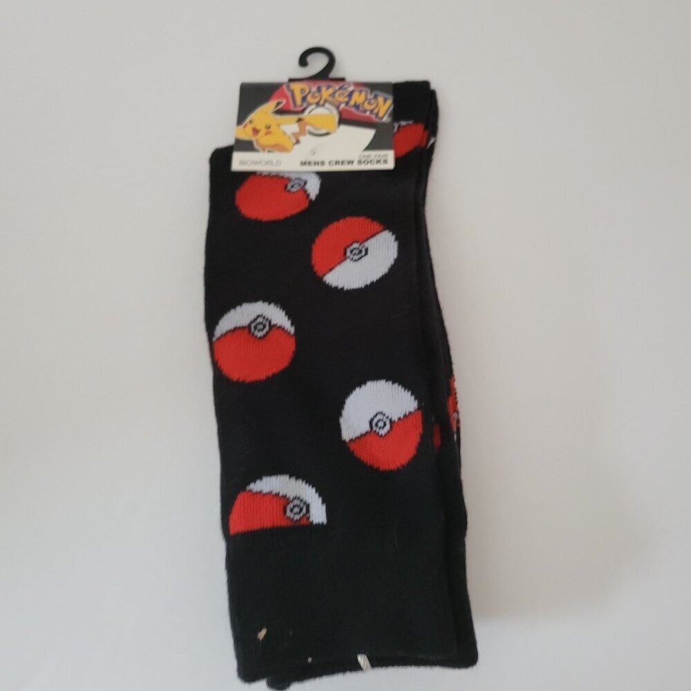 Pokémon Men Crew Socks size 10-13